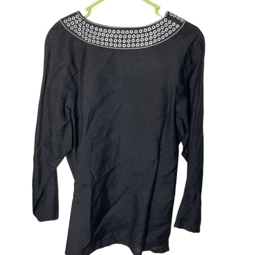 Sherry Taylor Black Embroidered‎ top - Picture 3 of 5
